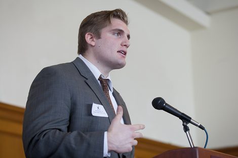 Bormann made opening remarks at the Lafayette Leadership Institute where accomplished alumni shared their experiences and perspectives with 200 juniors and seniors.